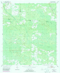 1955 Map of Columbia County, FL, 1987 Print