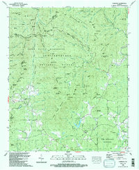 preview thumbnail of historical topo map of White County, GA in 1988