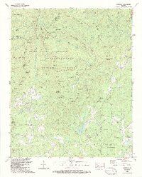 preview thumbnail of historical topo map of White County, GA in 1988