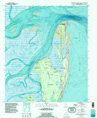 Download a high-resolution, GPS-compatible USGS topo map for Cumberland Island North, GA (1995 edition)