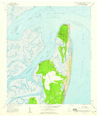 Download a high-resolution, GPS-compatible USGS topo map for Cumberland Island North, GA (1959 edition)