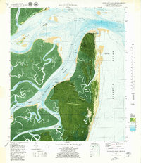 Download a high-resolution, GPS-compatible USGS topo map for Cumberland Island North, GA (1980 edition)