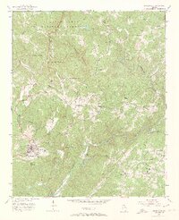 preview thumbnail of historical topo map of Dahlonega, GA in 1951