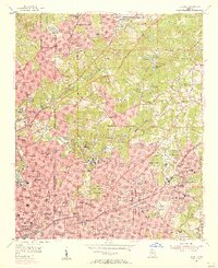 1954 Map of Decatur, 1956 Print