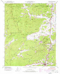 Download a high-resolution, GPS-compatible USGS topo map for Dillard, GA (1977 edition)