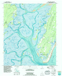 preview thumbnail of historical topo map of McIntosh County, GA in 1993