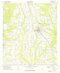 1974 Map of Doerun, GA, 1976 Print