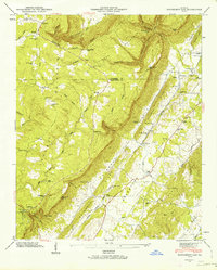 Download a high-resolution, GPS-compatible USGS topo map for Dougherty Gap, GA (1964 edition)