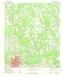 preview thumbnail of historical topo map of Coffee County, GA in 1971