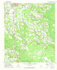 1971 Map of Atkinson County, GA, 1974 Print