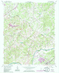 preview thumbnail of historical topo map of Duluth, GA in 1956