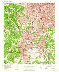 Download a high-resolution, GPS-compatible USGS topo map for East Point, GA (1965 edition)