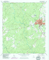 preview thumbnail of historical topo map of Eatonton, GA in 1972