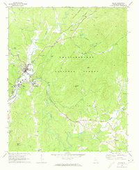 preview thumbnail of historical topo map of Ellijay, GA in 1971