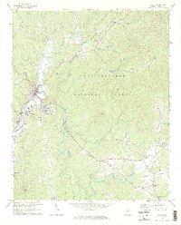 preview thumbnail of historical topo map of Ellijay, GA in 1971