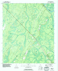 Download a high-resolution, GPS-compatible USGS topo map for Everett, GA (1995 edition)