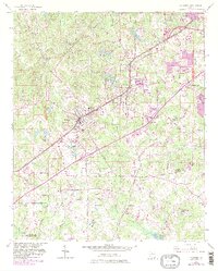 1954 Map of Fairburn, 1983 Print
