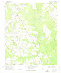 Download a high-resolution, GPS-compatible USGS topo map for Finleyson East, GA (1975 edition)