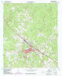 Download a high-resolution, GPS-compatible USGS topo map for Forsyth, GA (1985 edition)