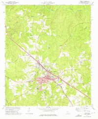 preview thumbnail of historical topo map of Forsyth, GA in 1973