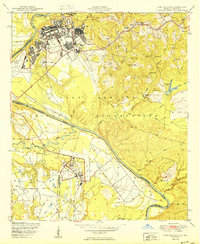 Download a high-resolution, GPS-compatible USGS topo map for Fort Benning, GA (1950 edition)