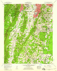 Download a high-resolution, GPS-compatible USGS topo map for Fort Oglethorpe, GA (1959 edition)