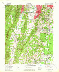 preview thumbnail of historical topo map of Fort Oglethorpe, GA in 1958