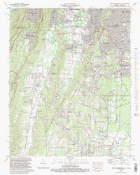 preview thumbnail of historical topo map of Fort Oglethorpe, GA in 1982