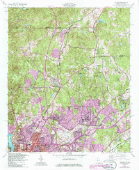 Download a high-resolution, GPS-compatible USGS topo map for Fortson, GA (1986 edition)