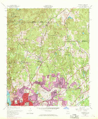 1955 Map of Fortson, 1970 Print