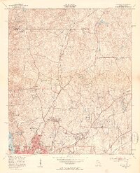 1950 Map of Fortson, 1953 Print