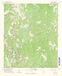 1964 Map of Heard County, GA, 1966 Print
