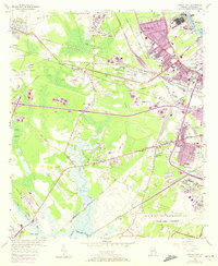 preview thumbnail of historical topo map of Garden City, GA in 1955