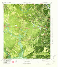preview thumbnail of historical topo map of Garden City, GA in 1980