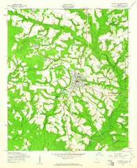 preview thumbnail of historical topo map of Glennville, GA in 1958
