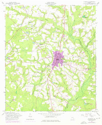 preview thumbnail of historical topo map of Glennville, GA in 1958