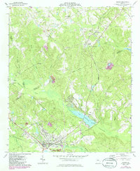 preview thumbnail of historical topo map of Gordon, GA in 1973