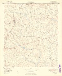 preview thumbnail of historical topo map of Gough, GA in 1950