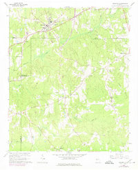 preview thumbnail of historical topo map of Grantville, GA in 1964