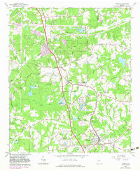 Download a high-resolution, GPS-compatible USGS topo map for Hampton, GA (1983 edition)