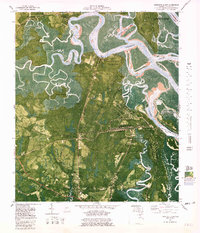 Download a high-resolution, GPS-compatible USGS topo map for Harrietts Bluff, GA (1981 edition)