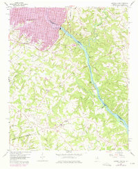 Download a high-resolution, GPS-compatible USGS topo map for Hartwell Dam, GA (1975 edition)