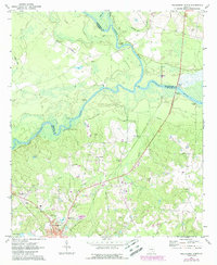 preview thumbnail of historical topo map of Jeff Davis County, GA in 1971