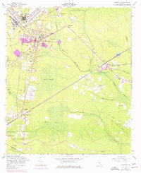 Download a high-resolution, GPS-compatible USGS topo map for Hinesville, GA (1976 edition)
