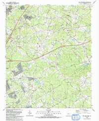 Download a high-resolution, GPS-compatible USGS topo map for Hog Mountain, GA (1993 edition)