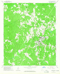 1964 Map of Hogansville, 1965 Print