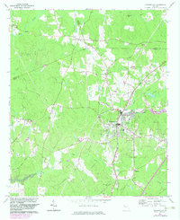 1964 Map of Hogansville, 1983 Print