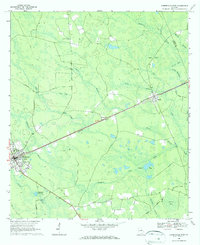 preview thumbnail of historical topo map of Clinch County, GA in 1968