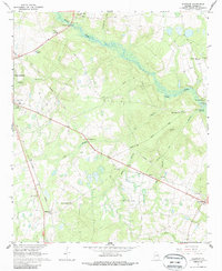 preview thumbnail of historical topo map of Burke County, GA in 1964