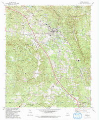 Download a high-resolution, GPS-compatible USGS topo map for Jasper, GA (1993 edition)